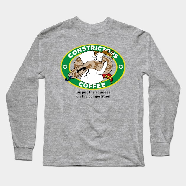 Constrictors Coffee Long Sleeve T-Shirt by SNK Kreatures